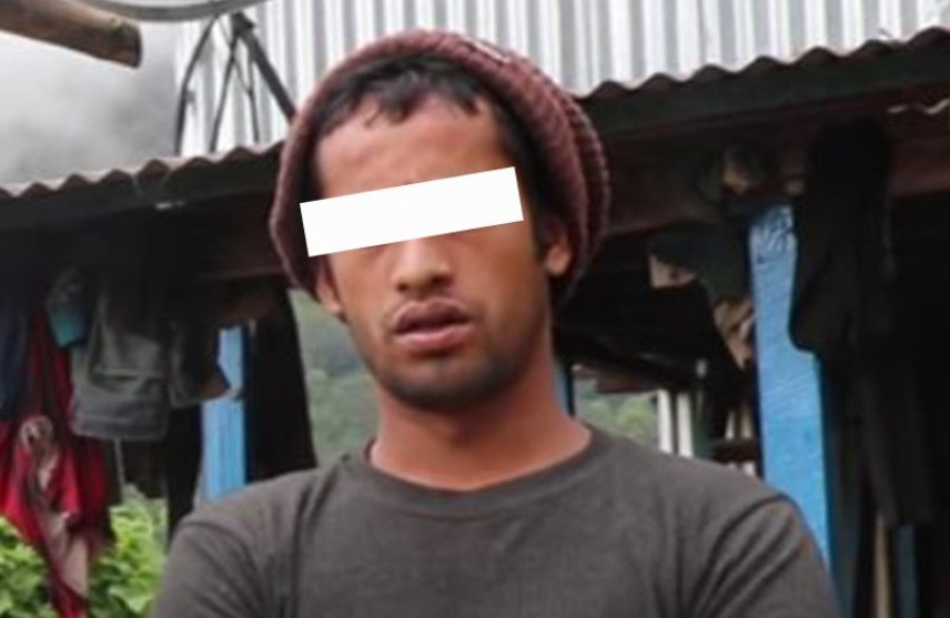 संखुवासभा हत्याकाण्डमा पक्राउ परेका लोकबहादुर कार्की।