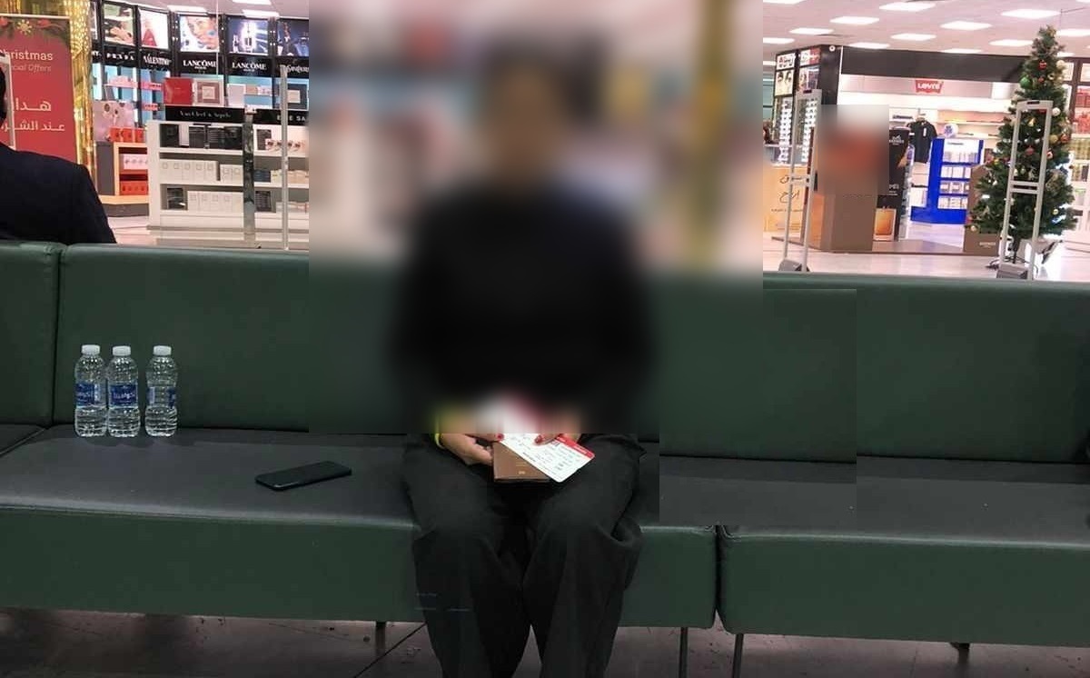 बगदादस्थित विमानस्थलमा मनमाया। तस्बिरः विनोद श्रेष्ठ