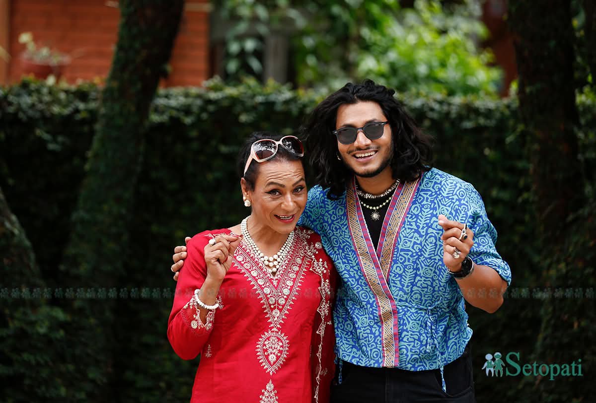 उमिशा पाण्डे र नाजिर हुसेन। तस्बिर: नवीनबाबु गुरूङ/सेतोपाटी