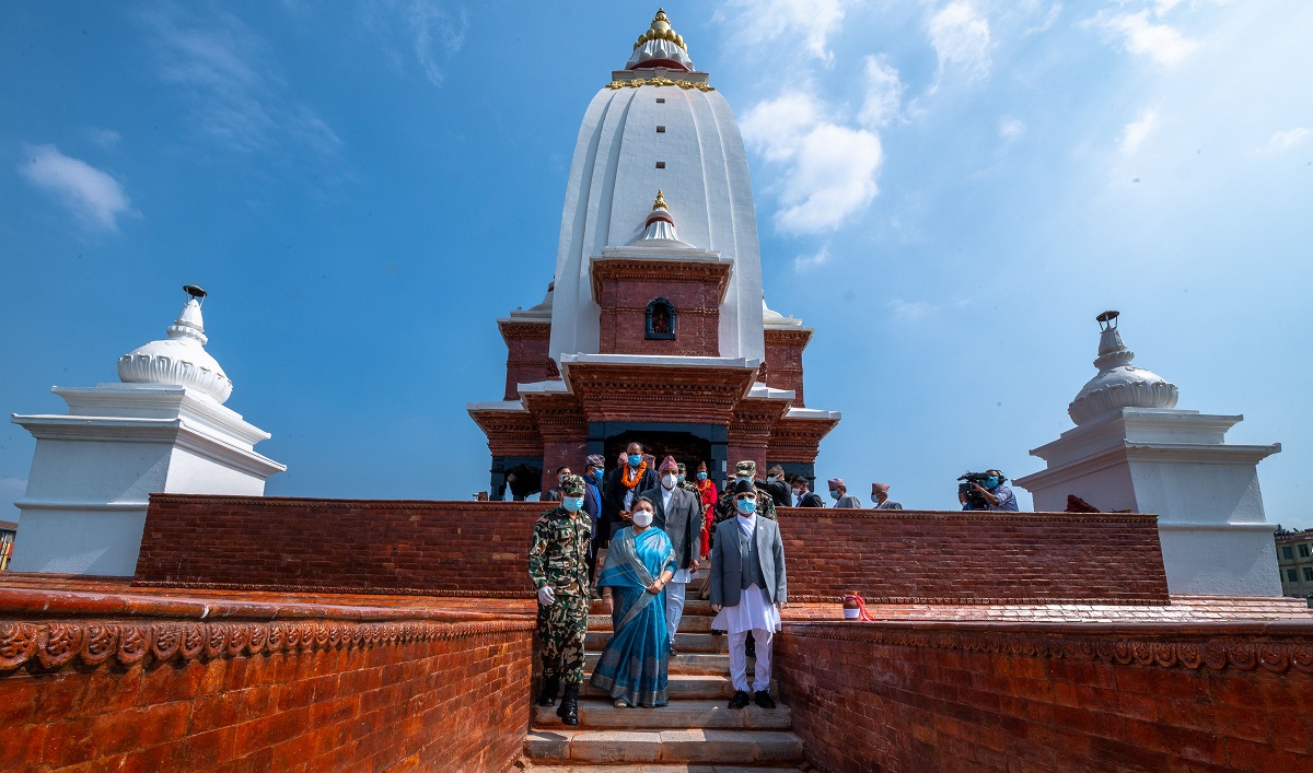 रानीपोखरी उद्घाटन क्रममा। तस्बिरः राजन काफ्ले/प्रधानमन्त्री निजी सचिवालय