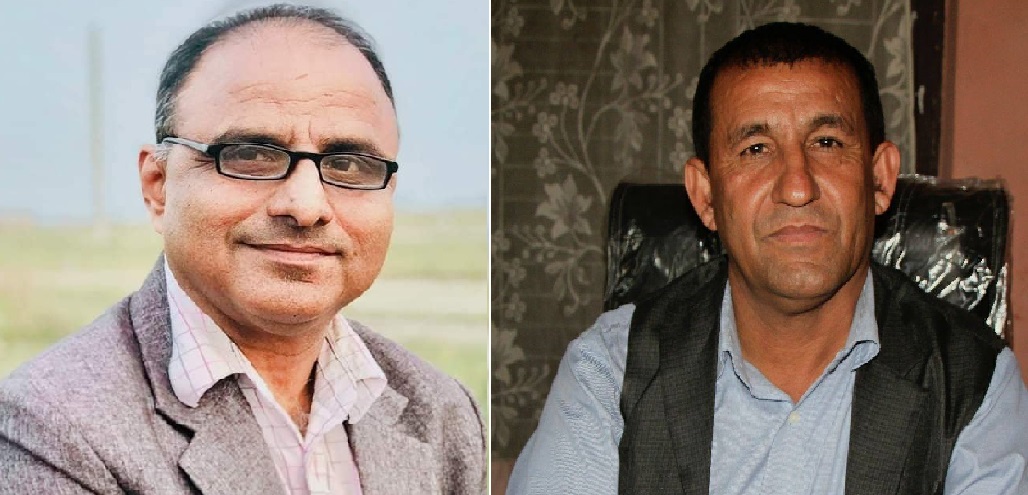 रेवती भण्डारी र रमेशकुमार बस्नेत।