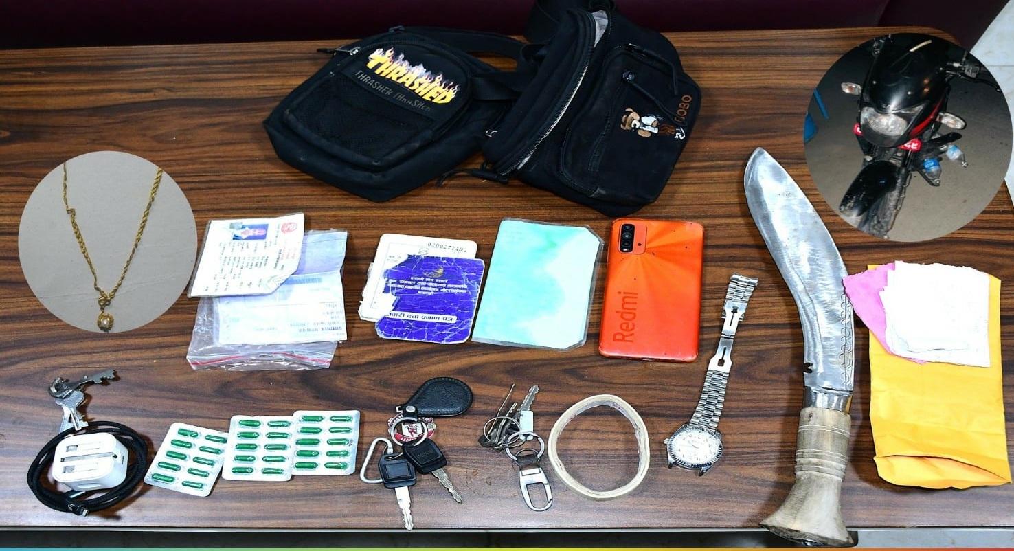 हतियार देखाइ लुटपाट गरेको आरोपमा दुई जना पक्राउ