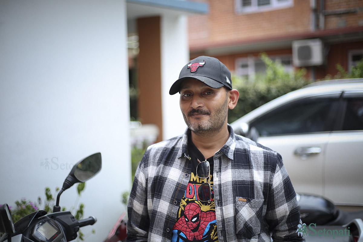 अभिनेता विपीन कार्की। तस्बिरः नवीनबाबु गुरूङ/सेतोपाटी