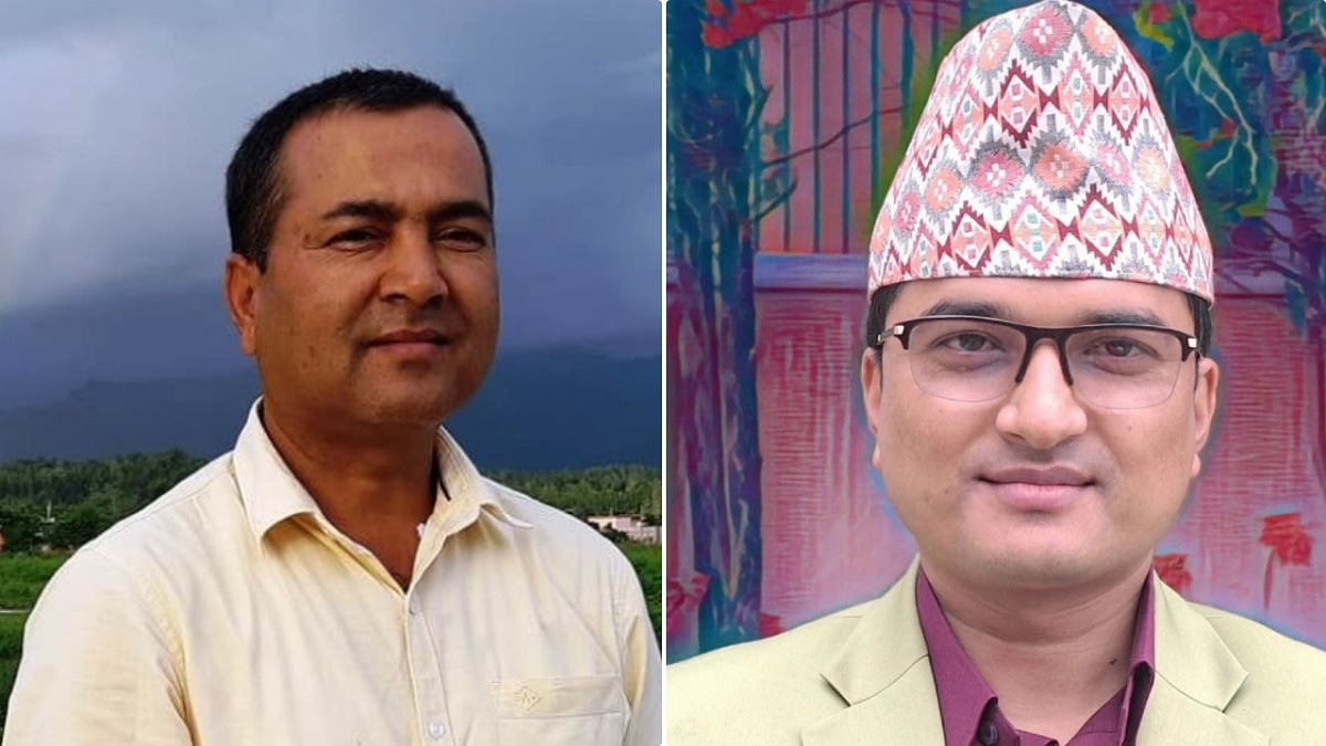 विष्णु खड्का र गौतम बिसी।