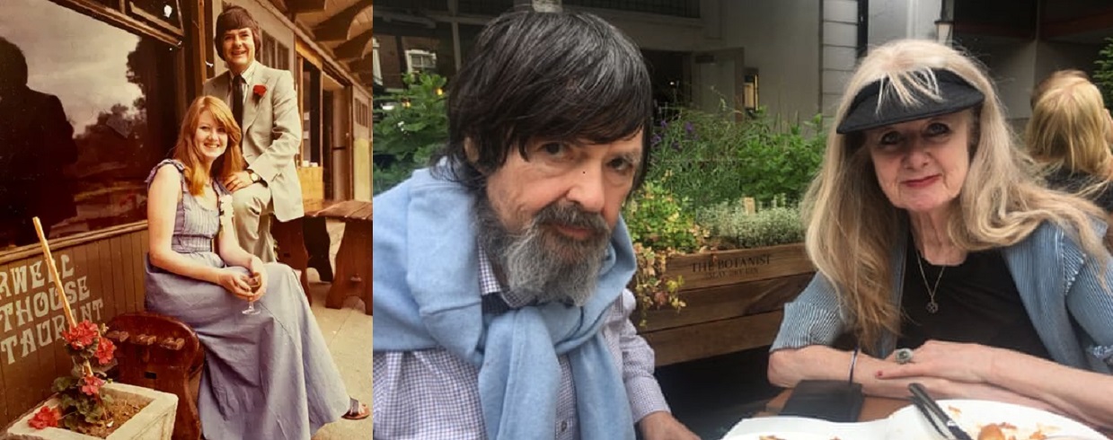 क्रिस र ट्रिस वाकर बिहेका दिनमा (बाँया) र पछि (दाँया)। तस्बिरः द गार्डियन