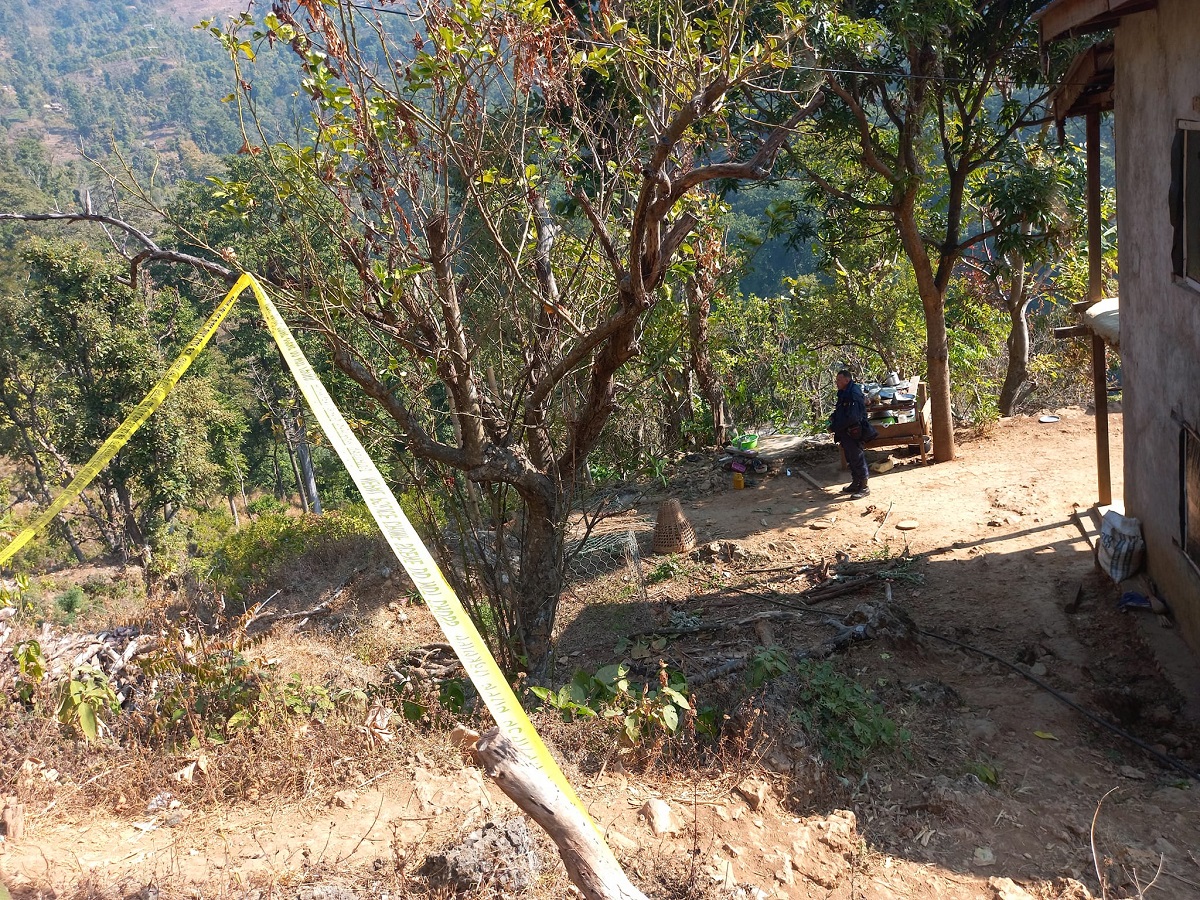 घटनास्थल। तस्बिर स्रोत: अमर कार्कीको फेसबुकबाट।