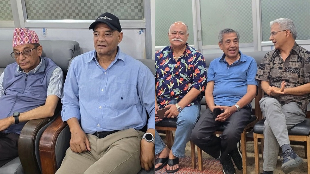 राप्रपा केन्द्रीय कार्यसम्पादनमा उपस्थित रहेका मिश्र र राणा।