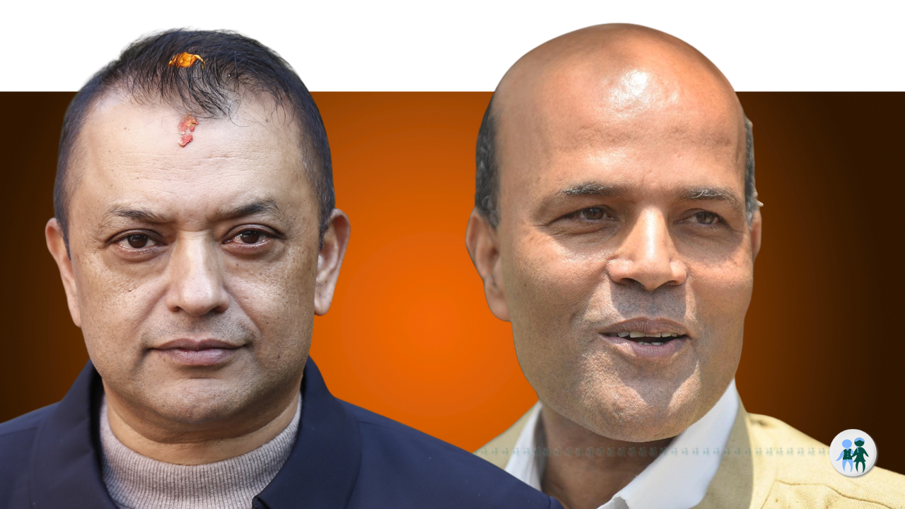 गगन थापा र अमरेशकुमार सिंह। फाइल तस्बिर।