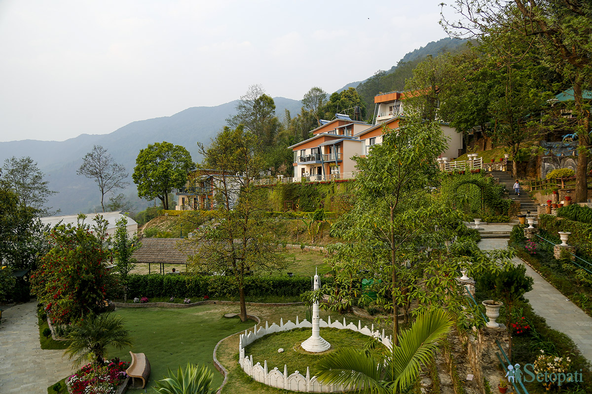 ग्रीन भ्याली रिसोर्ट। तस्बिरः नवीनबाबु गुरूङ/सेतोपाटी