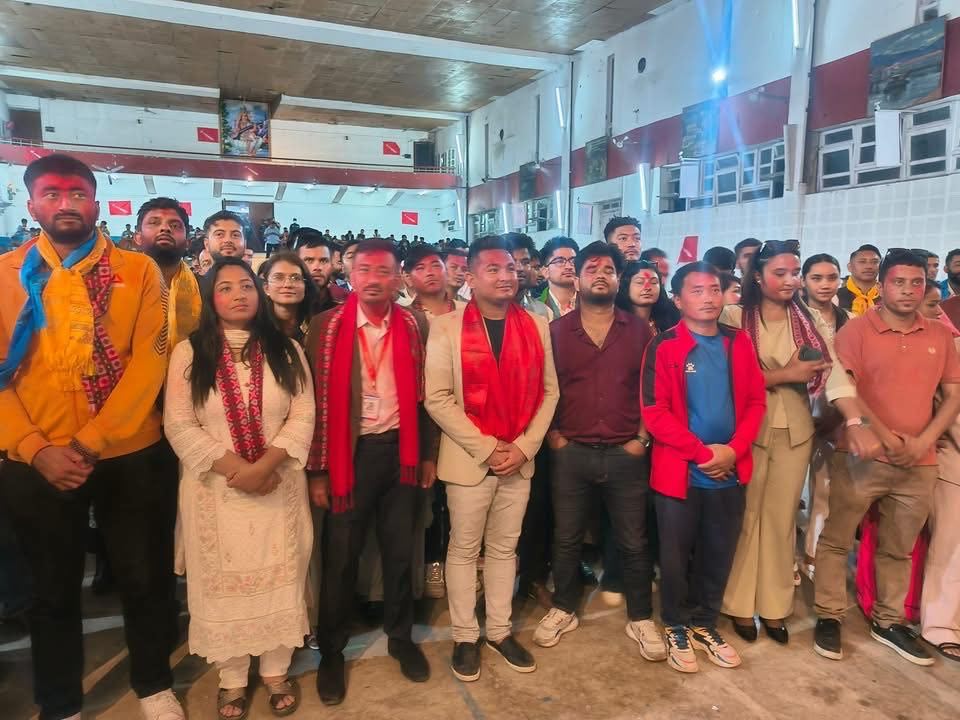 अनेरास्वियुको नवनिर्वाचित नेतृत्व। तस्बिर: एमाले।