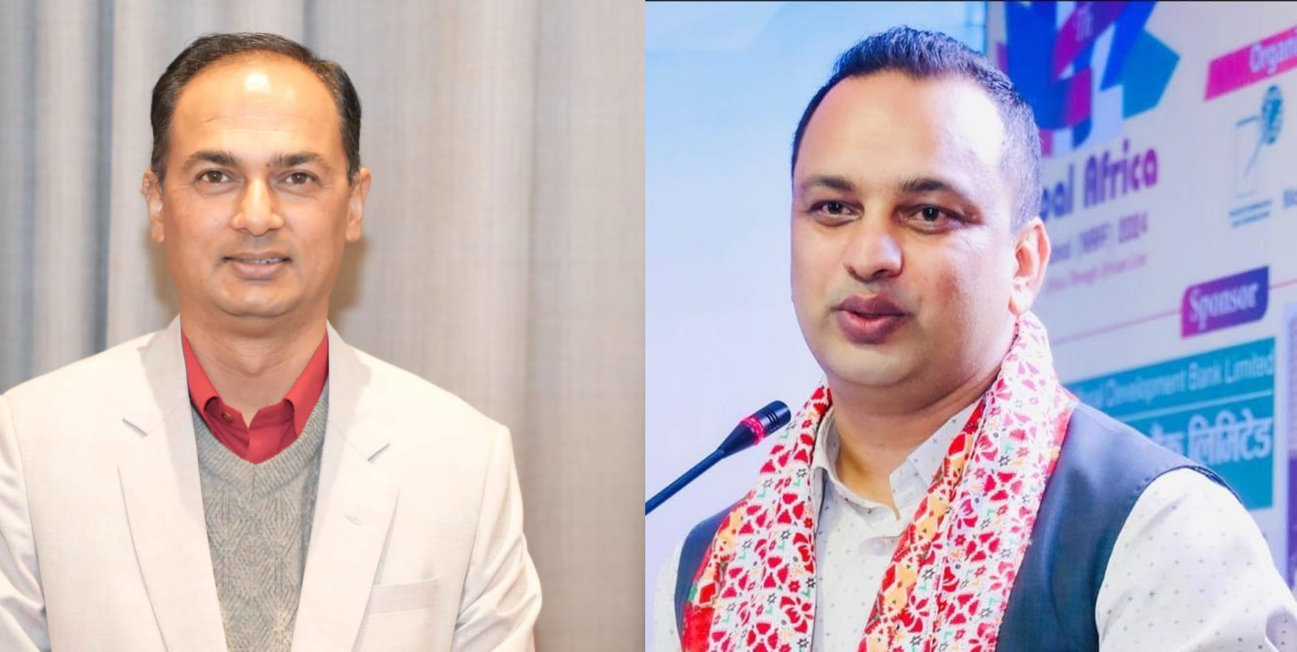 चेतन अधिकारी र गणेश पाण्डे। फाइल तस्बिर।