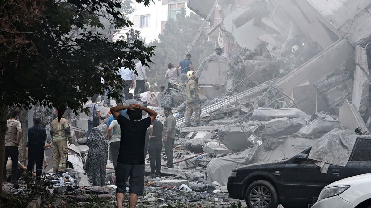 इसराइली आक्रमणबाट इरानमा भएको क्षति। तस्बिरः गेटी इमेज।