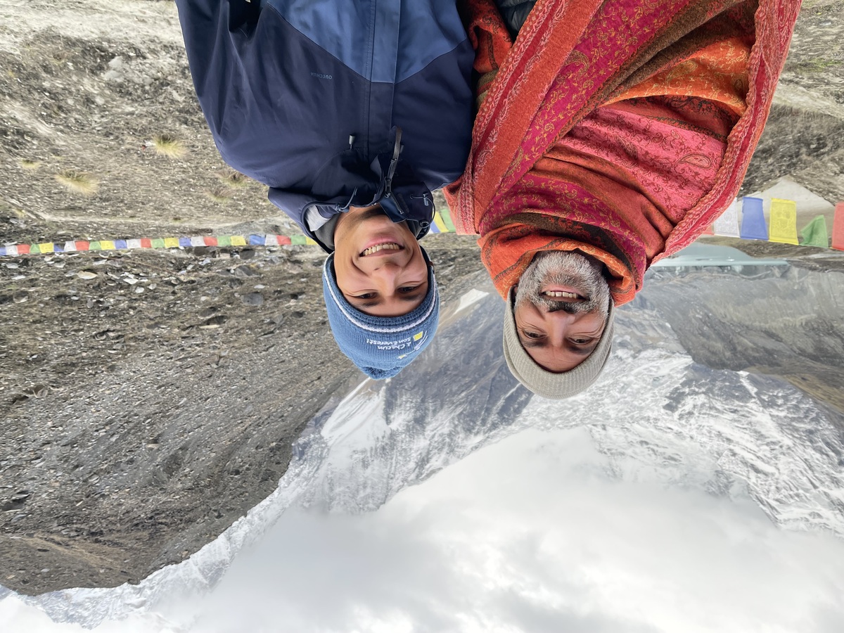 म्याथिएस हर्जोग र उनका छोरा इथन।