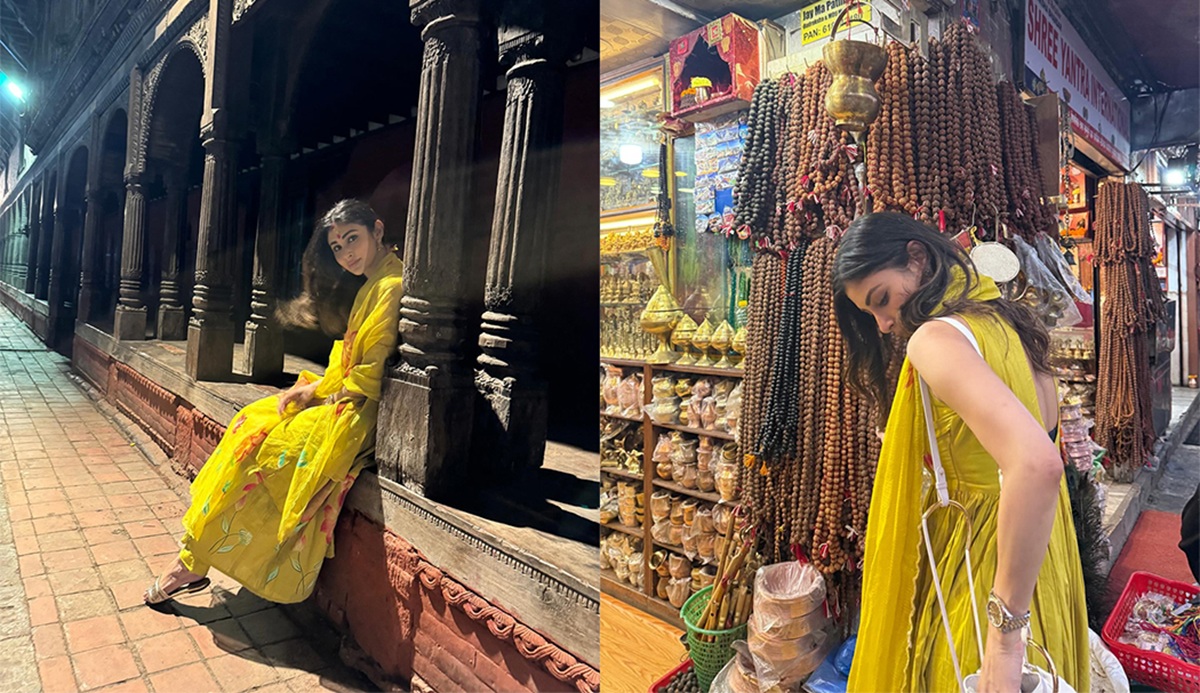 भारतीय अभिनेत्री मौनी रोयले गरिन् पशुपतिनाथ दर्शन