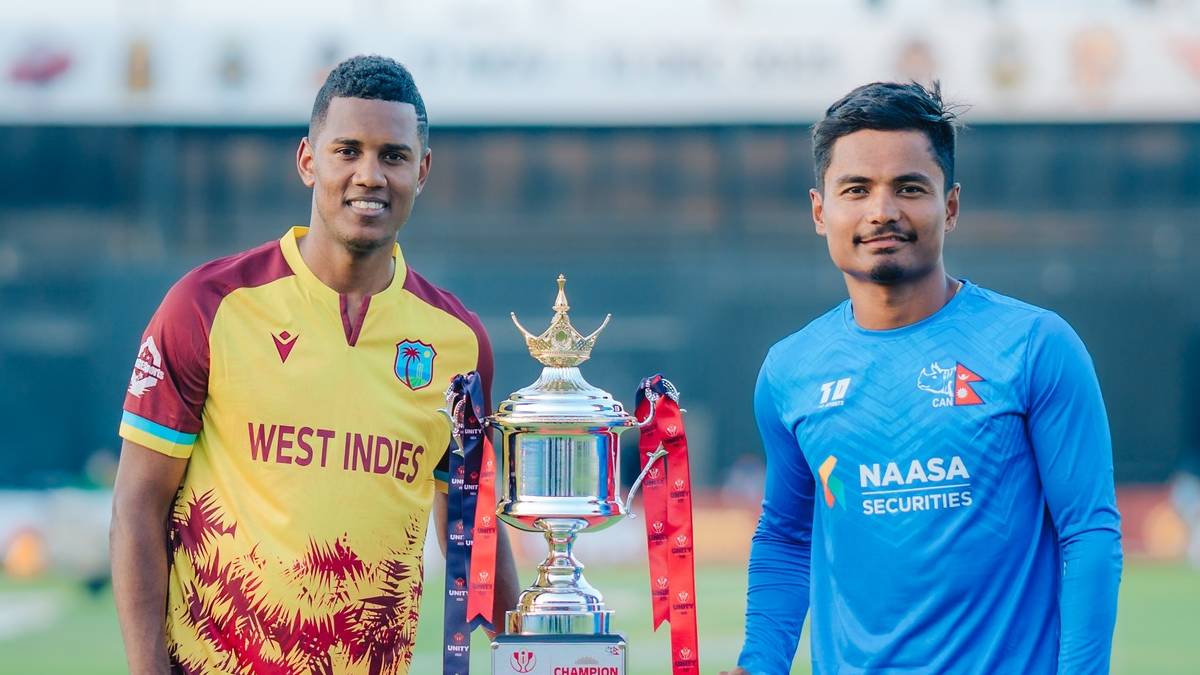 दुई पटकको विश्वकप विजेता वेस्ट इन्डिजसँग पहिलो टी-२० आई खेल्दै नेपाल