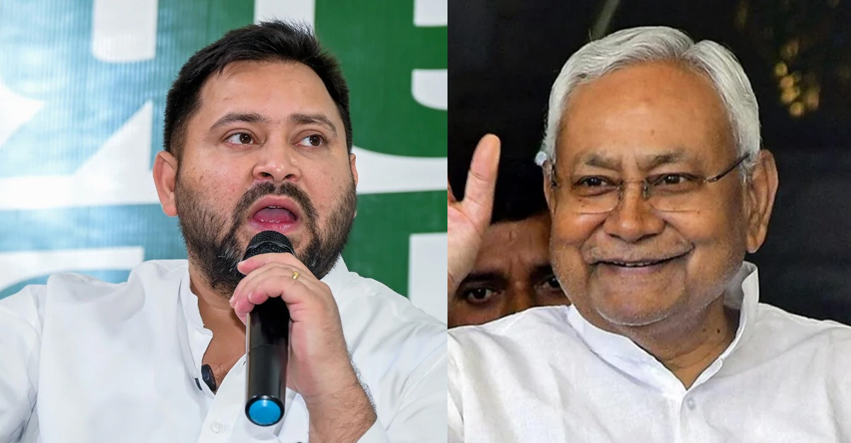 तेजस्वी यादव र नितिश कुमार। फाइल तस्बिर।