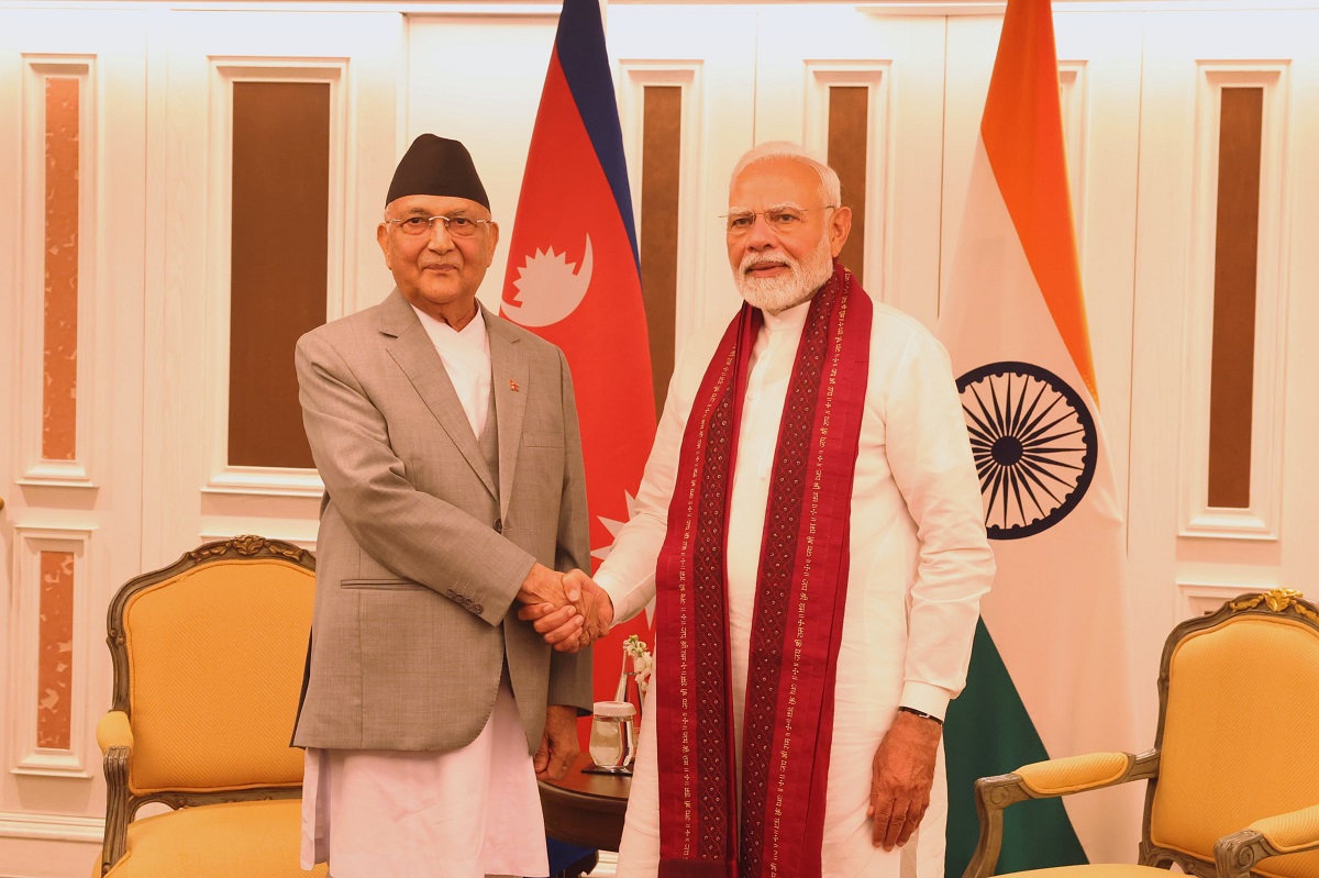 भारतीय प्रधानमन्त्री मोदीसँग राम्रो कुराकानी भयोः प्रधानमन्त्री ओली