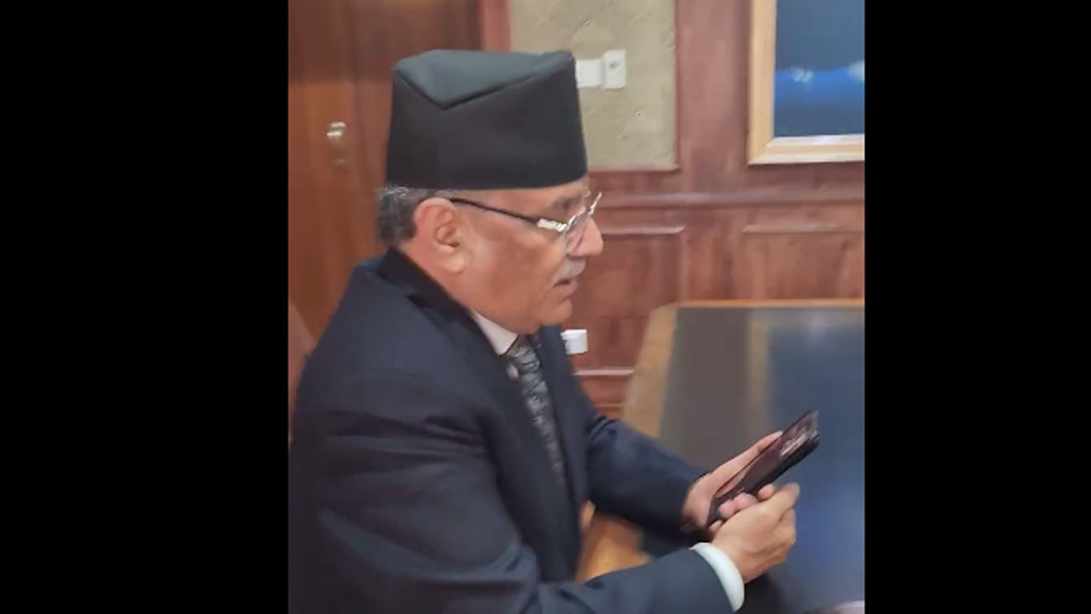 इजरायलको बंकरमा रहेका नेपाली विद्यार्थीसँग प्रधानमन्त्री प्रचण्डले गरे कुरा (भिडिओ)