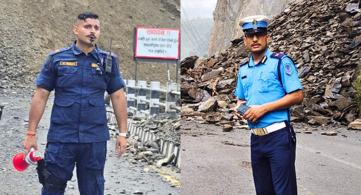 प्रतीक सिंह (बायाँ) र गायत्रीराज शर्मा (दायाँ)