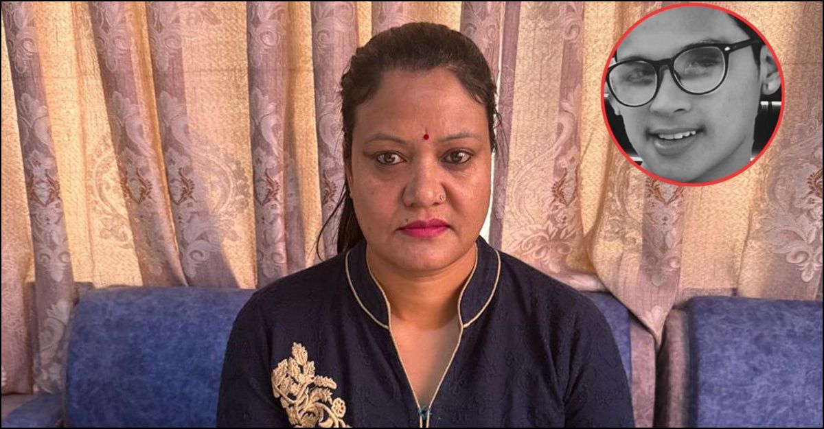 रचना खतिवडा (इन्सेटमा उनका छोरा रसिक खतिवडा)