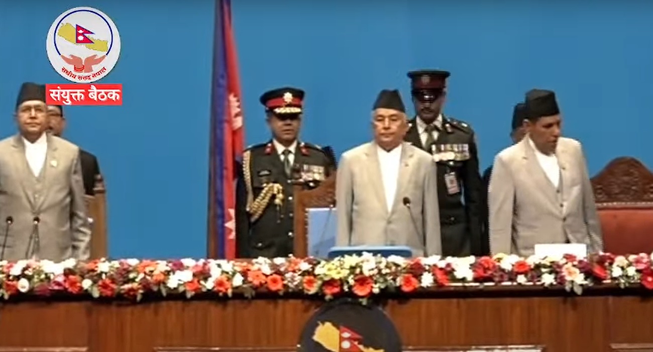 सरकारका नीति तथा कार्यक्रम संसदमा प्रस्तुत गर्दै राष्ट्रपति (लाइभ)