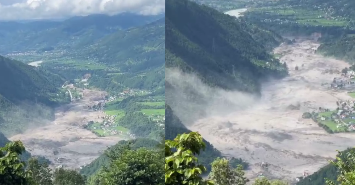 तस्बिरः अर्जुन पौडेलको फेसबुक भिडिओको स्क्रिनसट।