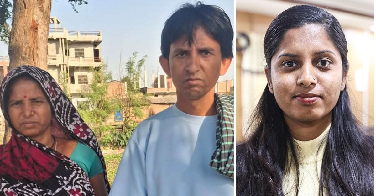 रूबीकुमारी ठाकुर (दायाँ) की आमा रेणुदेवी र बुबा सोगरथ ठाकुर (बायाँ)।