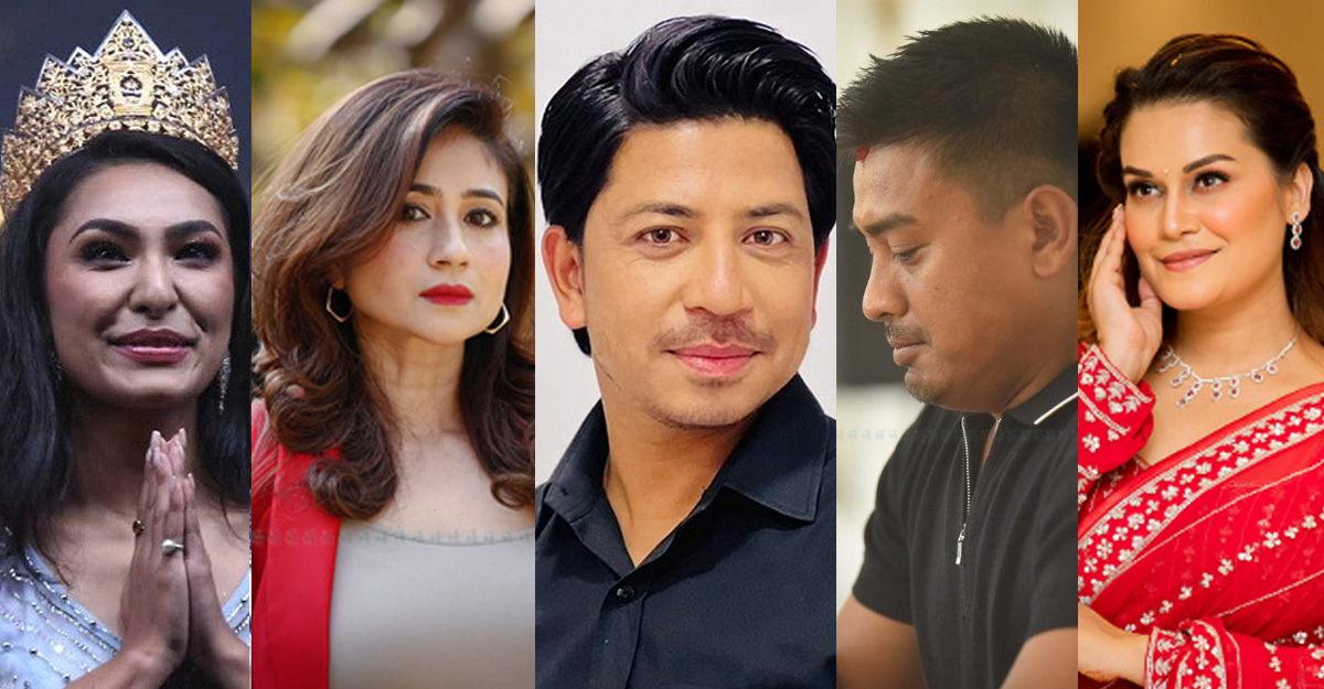 अनुष्का श्रेष्ठ, विदुषी राणा, प्रकाश सपुत, ज्ञानेन्द्र मल्ल र रीमा विश्वकर्मा।