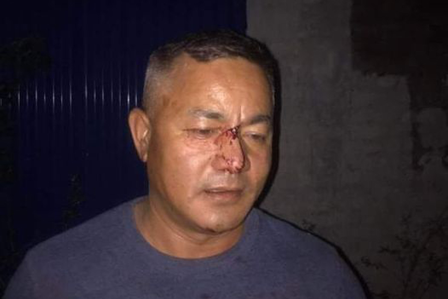 गाउँपालिका अध्यक्ष रणबहादुर तामाङ।