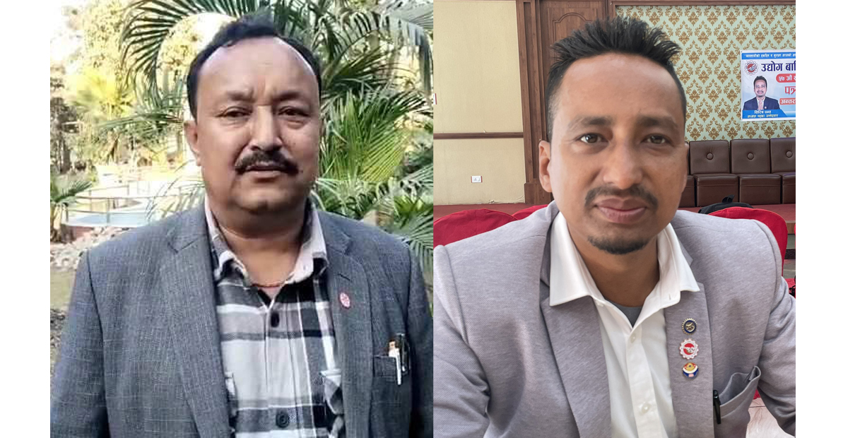 सुमन श्रेष्ठ (बायाँ) र  शिरीष पन्त (दायाँ)