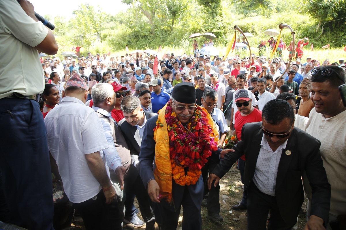 तस्बिर: प्रचण्डको सचिवालय